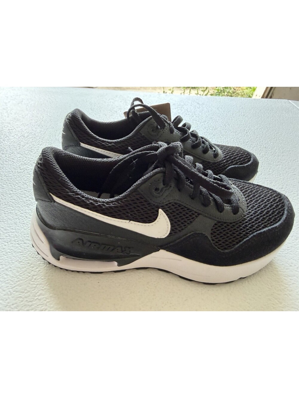 Nike Air Max Unisex Toddlers Sneakers Size 4Y Black/White [COPY]